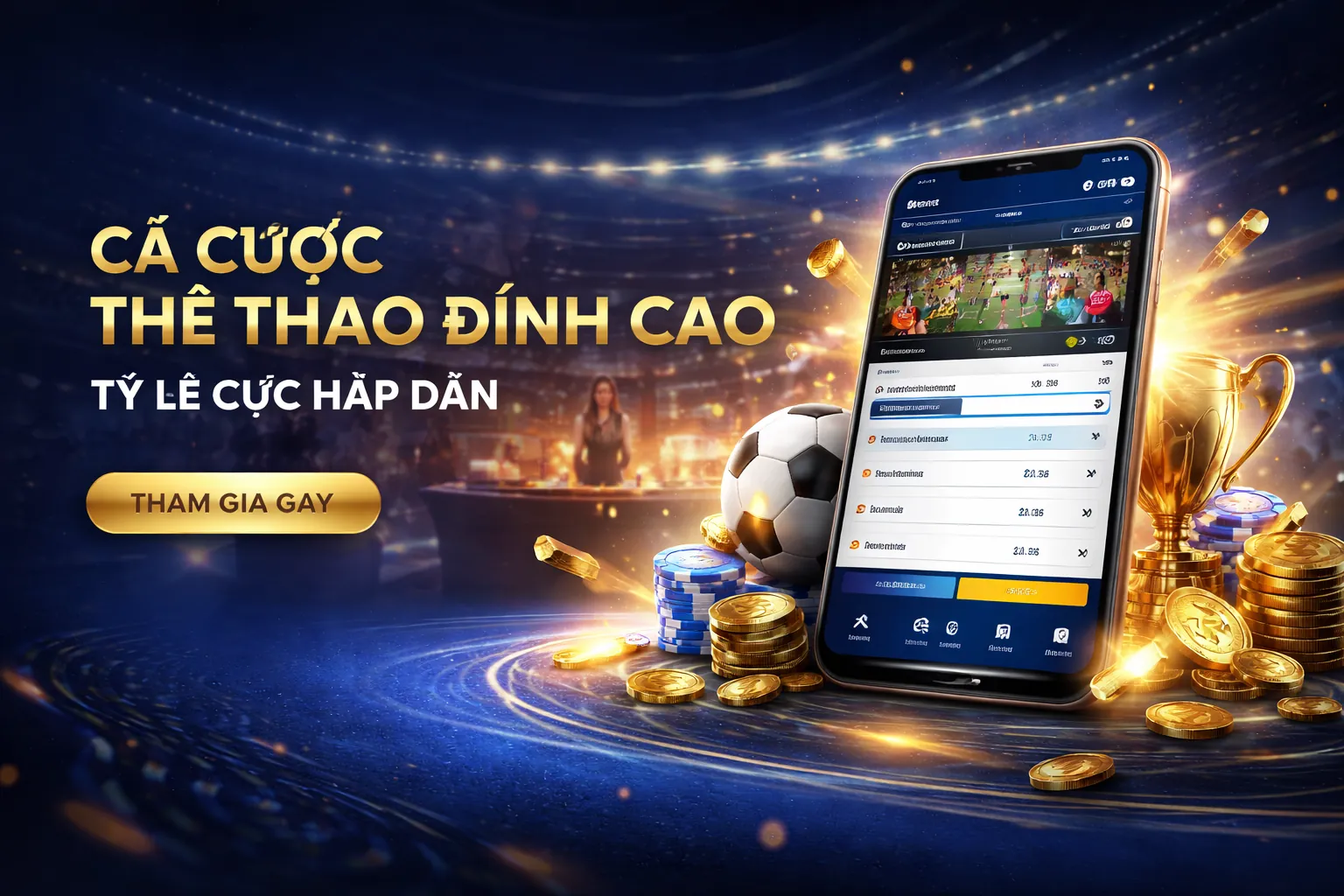 Không gian cá cược thể thao chuyên nghiệp tại vn88pro